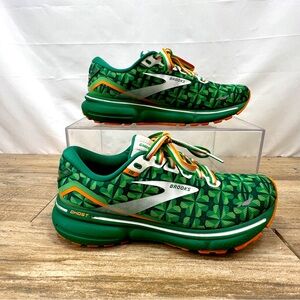 Brooks Green and Orange Saint Patrick’s day running shoes